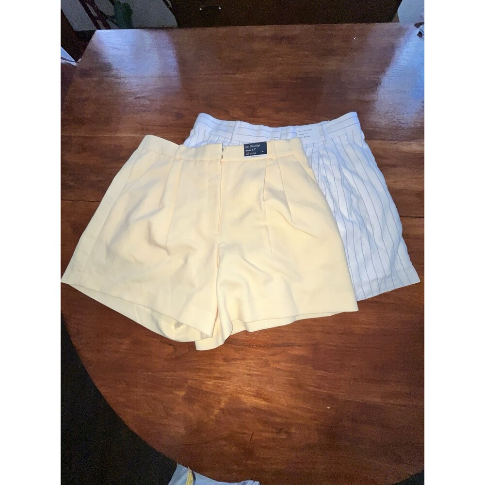 NWT Set of 2 Abercrombie & Fitch Curve Love Sloane Tailored Shorts Size 32/14